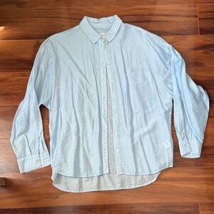 A New Day Light Blue Women's Button Down Shirt